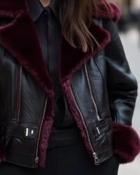 Womens-Black-Genuine-Sheepskin-Jacket-with-Burgundy-Shearling-Collar-Cuffs-Elegant-Winterwear-1.jpeg
