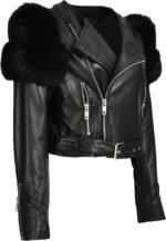 Womens-Black-Shearling-Faux-Fur-Fluffy-Sleeves-Leather-Jacket-5.jpg