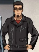 Boiled Sakamoto Days 2025 Black Biker Jacket