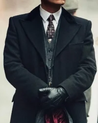 Men’s Black Wool Overcoat Peaky Blinders