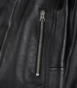 Women’s Black Leather Biker Jacket